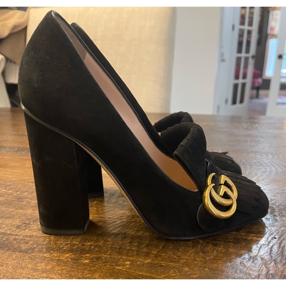 Gucci Marmont Platform Heels